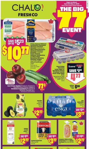 Chalo! FreshCo. Flyer - April 30, 2026 - May 06, 2026.