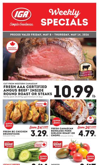 IGA Flyer - May 08, 2026 - May 14, 2026.