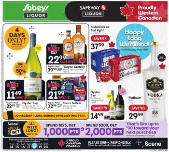 Circulaire Sobeys Liquor - 14 Mai 2026 - 20 Mai 2026.