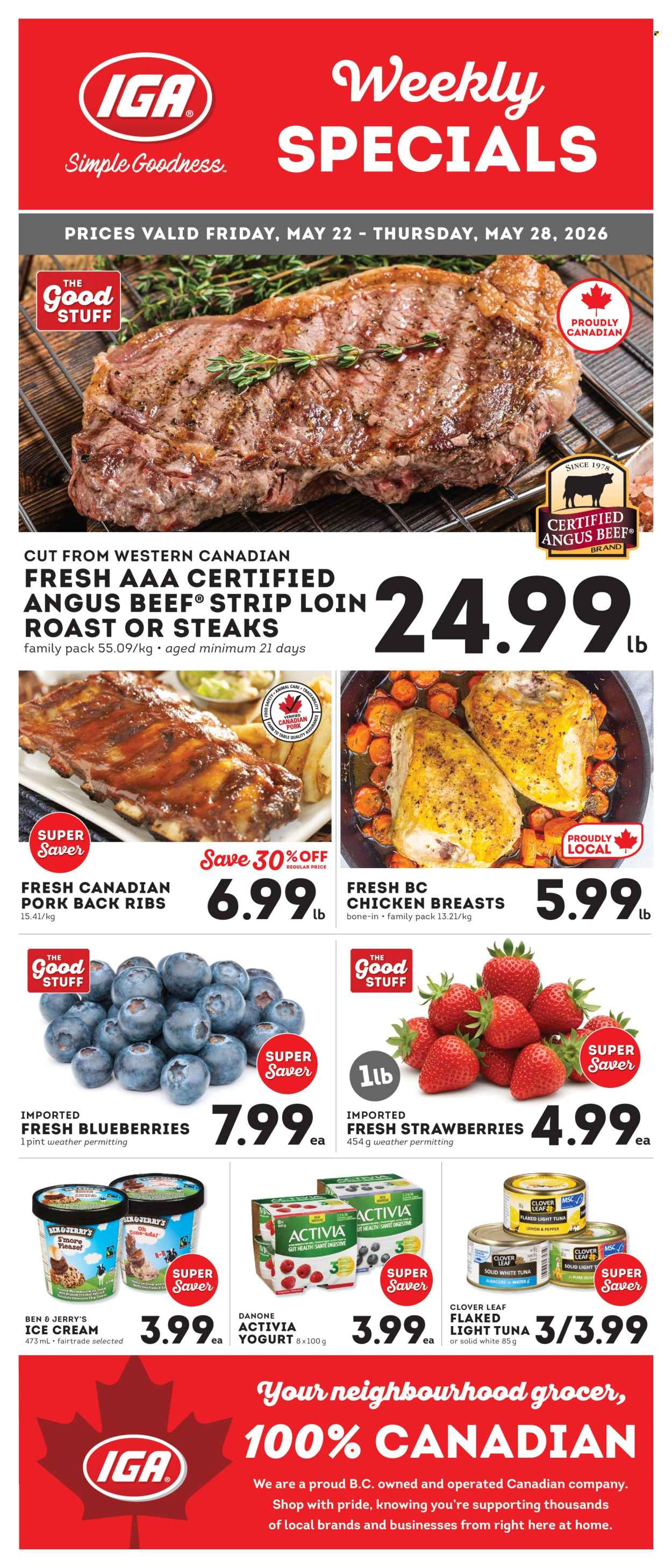 IGA Simple Goodness flyer - May 22, 2026 - May 28, 2026. Page 1