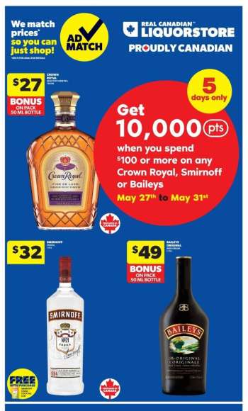 Circulaire Real Canadian Liquorstore - 27 Mai 2026 - 31 Mai 2026.