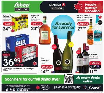 Circulaire Sobeys Liquor - 18 Juin 2026 - 24 Juin 2026.