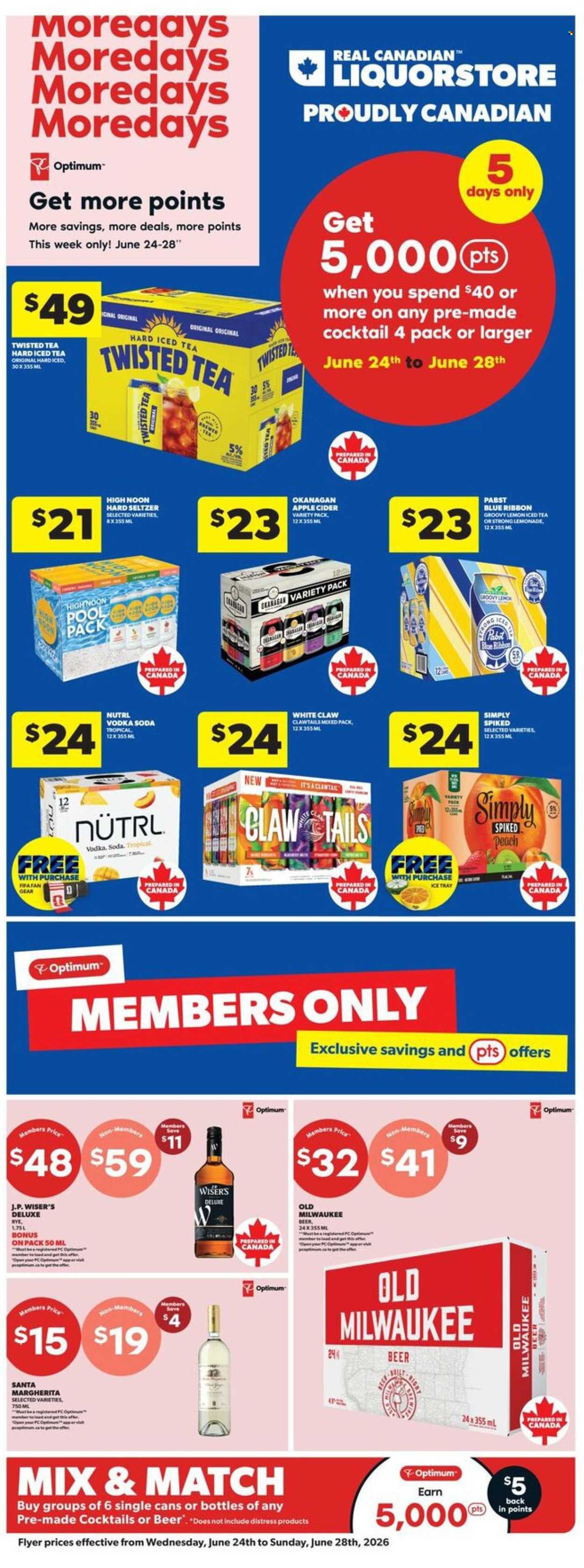 Circulaire Real Canadian Liquorstore - 24 Juin 2026 - 28 Juin 2026. Page 1