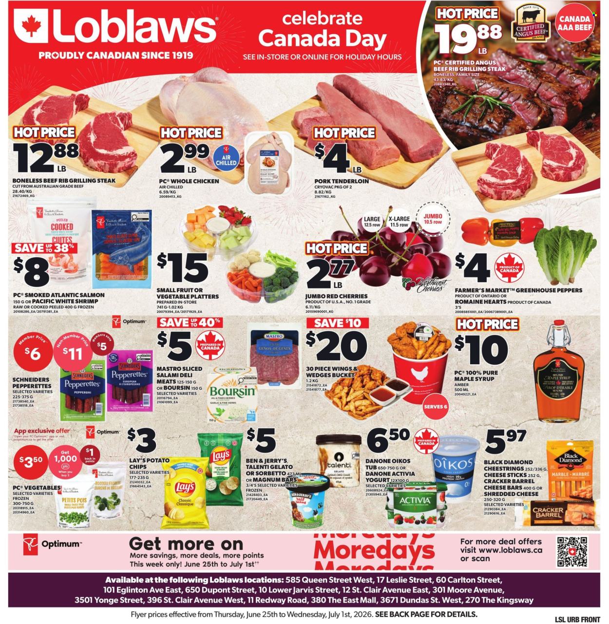 Loblaws flyer - June 25, 2026 - July 01, 2026. Page 1