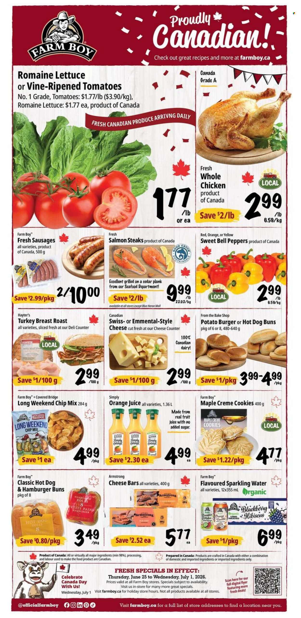 Farm Boy flyer - June 25, 2026 - July 01, 2026. Page 1