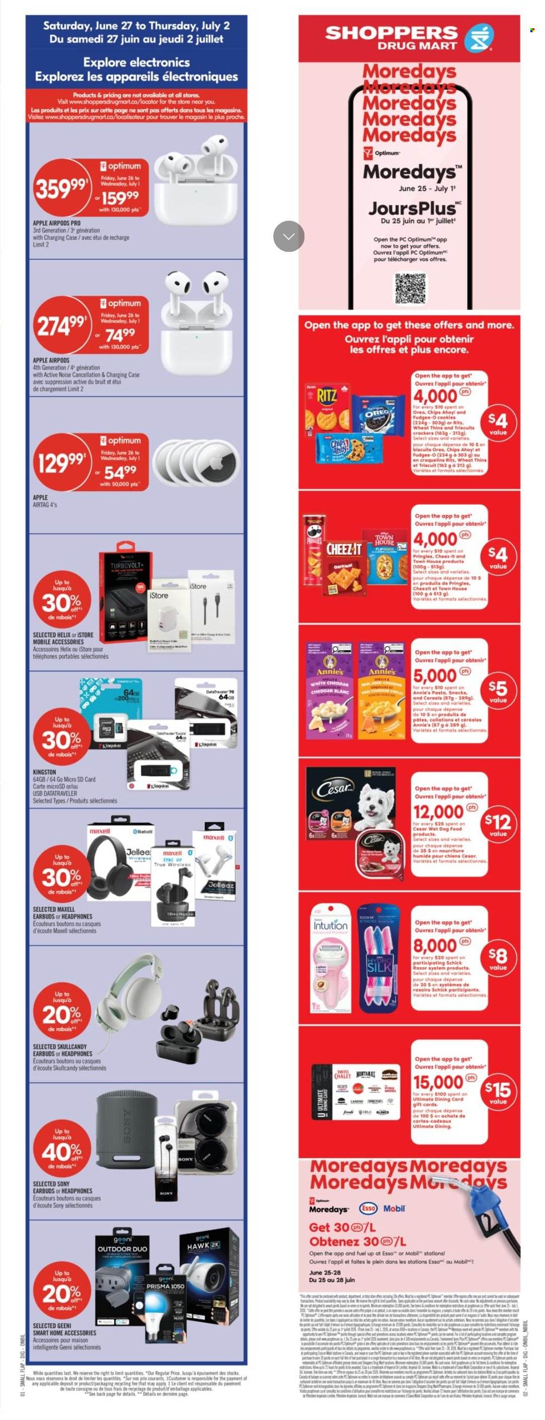 Shoppers Drug Mart flyer - June 27, 2026 - July 02, 2026. Page 2