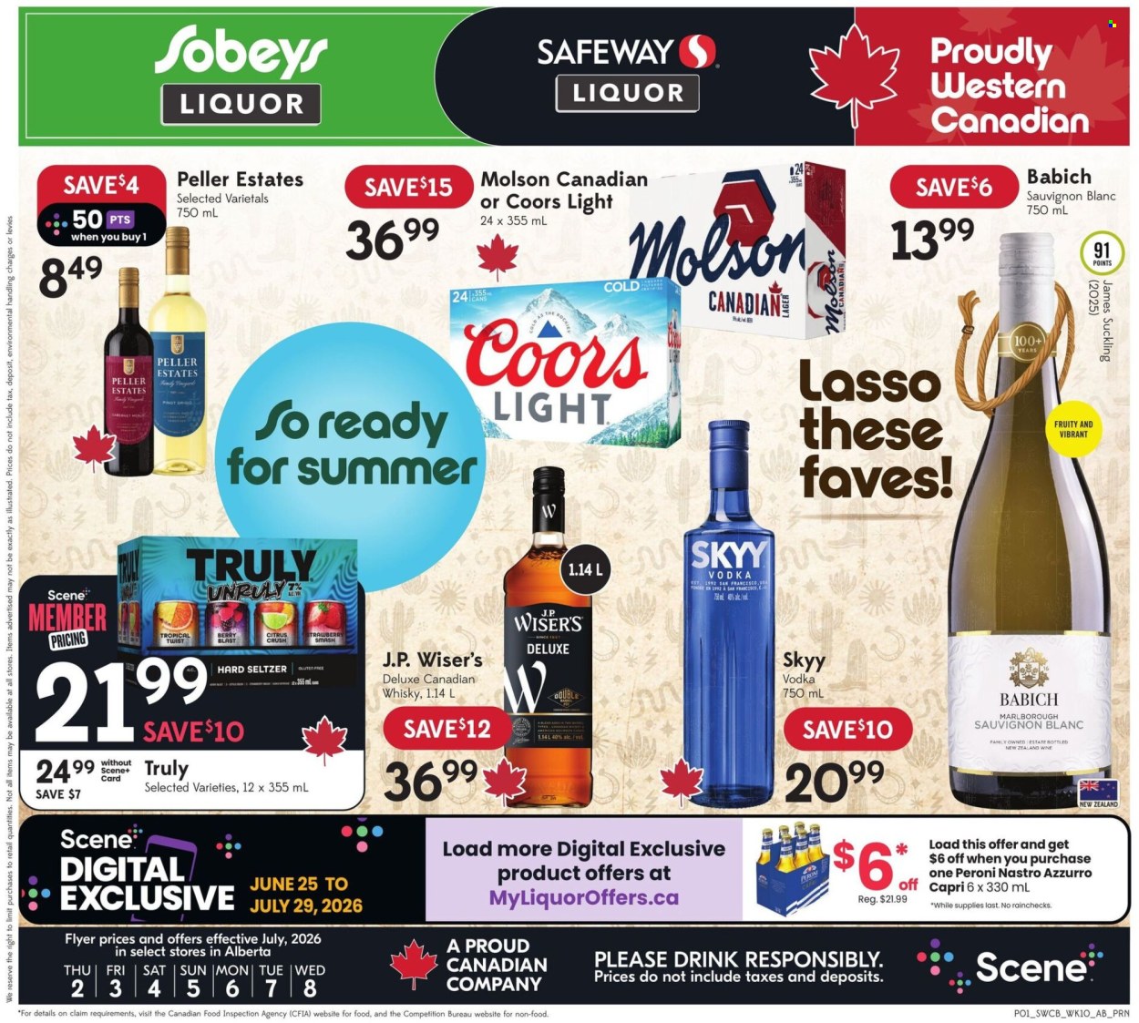 Sobeys Liquor flyer - July 02, 2026 - July 08, 2026. Page 1