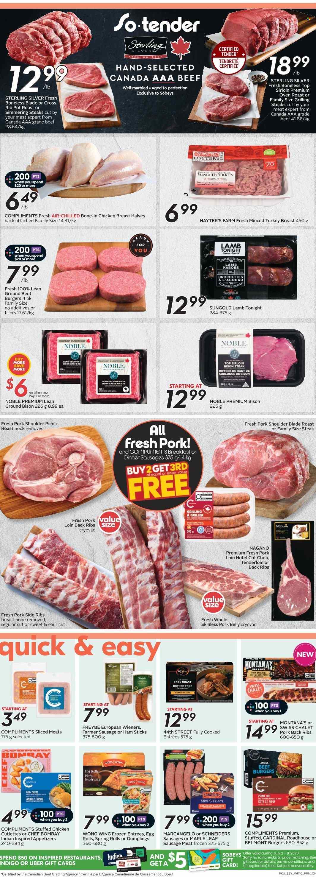 Circulaire Sobeys - 02 Juillet 2026 - 08 Juillet 2026. Page 7