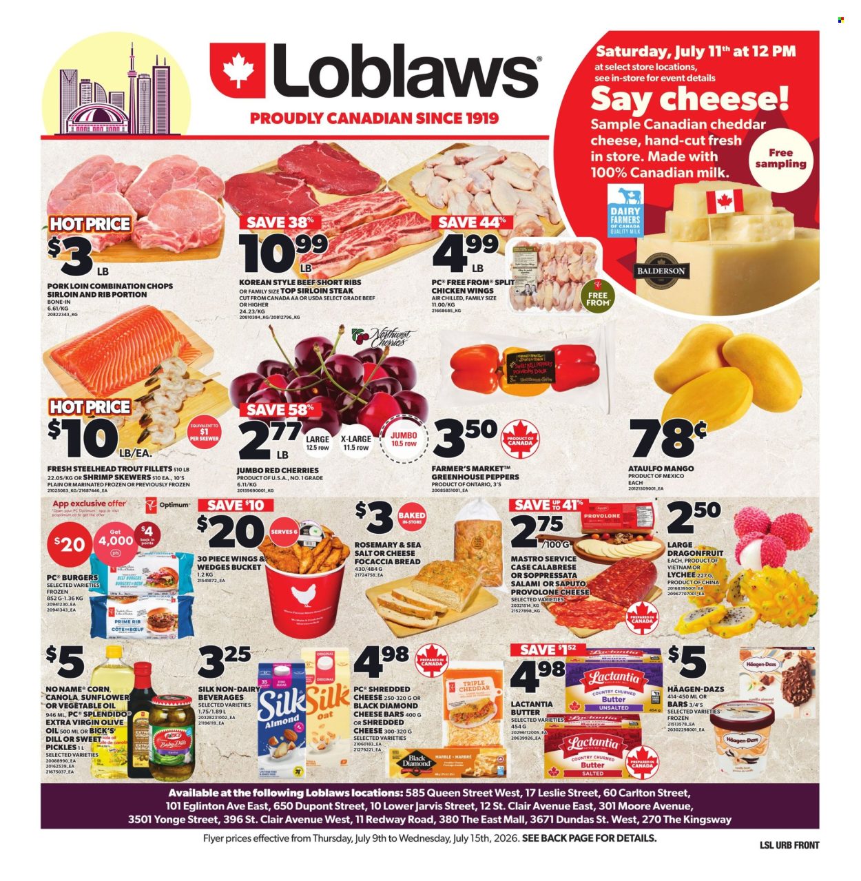 Loblaws flyer - July 09, 2026 - July 15, 2026. Page 1