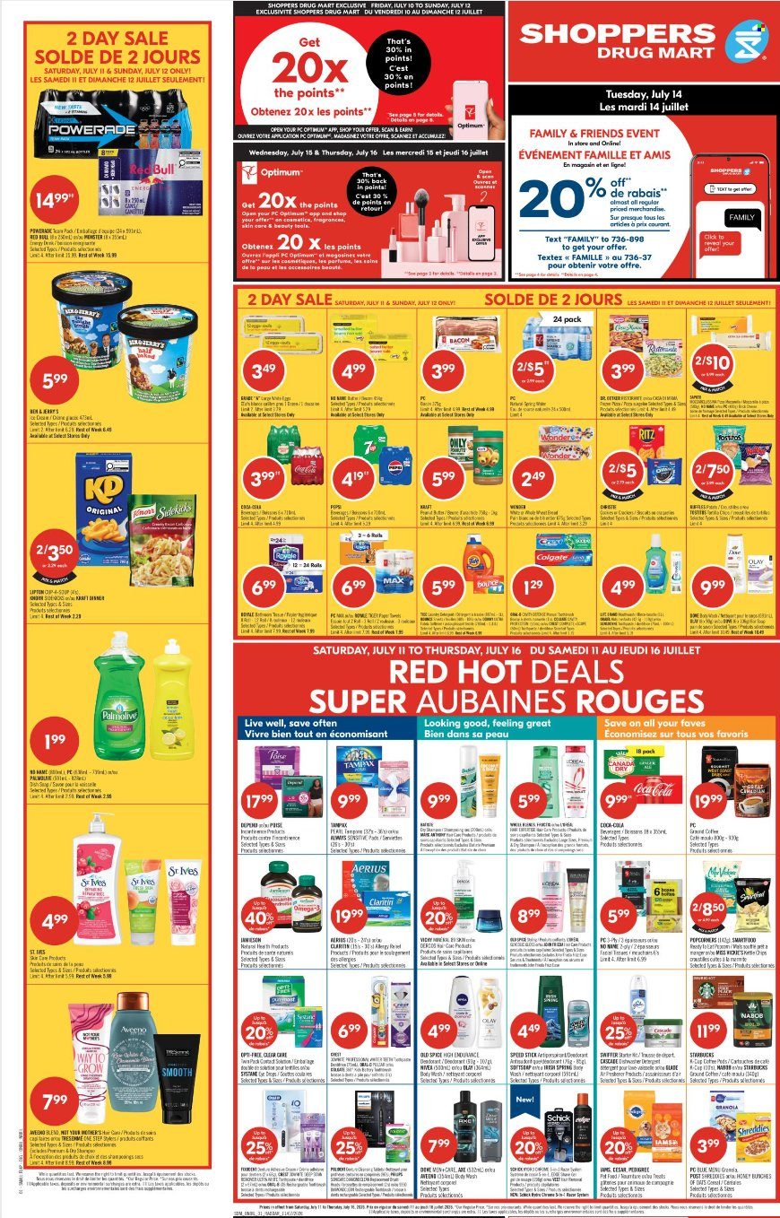 Shoppers Drug Mart flyer - July 11, 2026 - July 16, 2026. Page 1