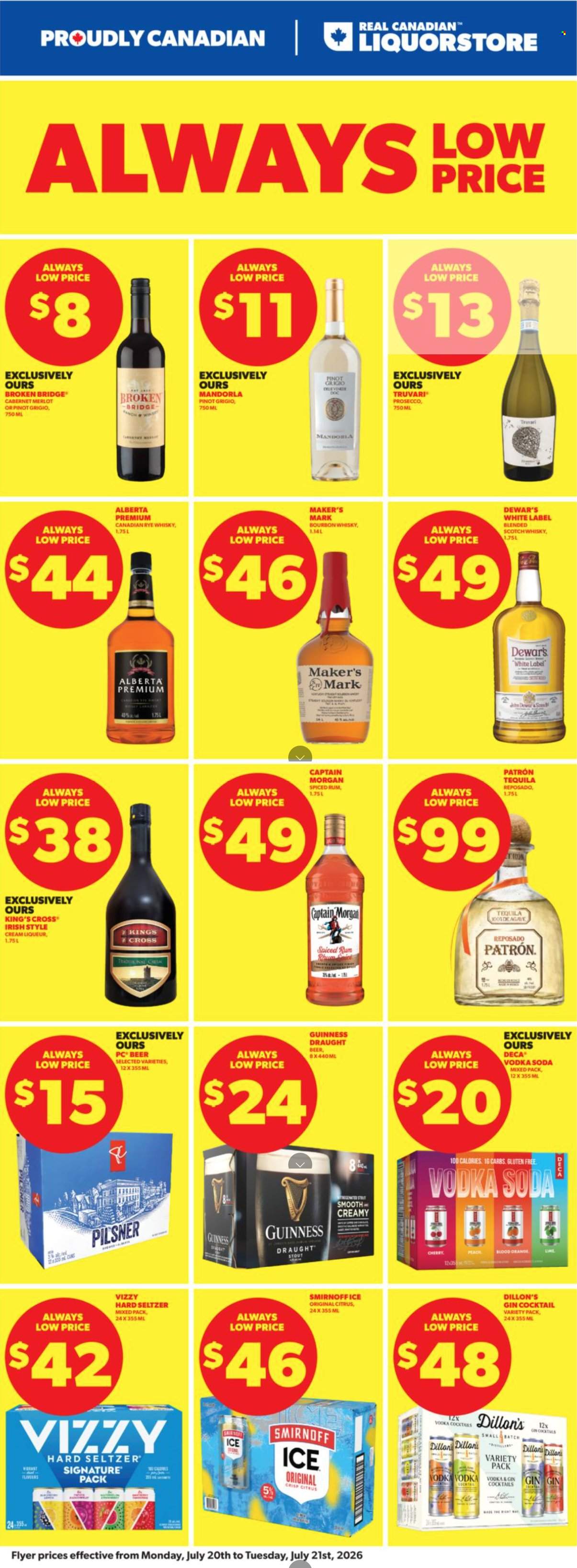 Circulaire Real Canadian Liquorstore - 20 Juillet 2026 - 21 Juillet 2026. Page 1
