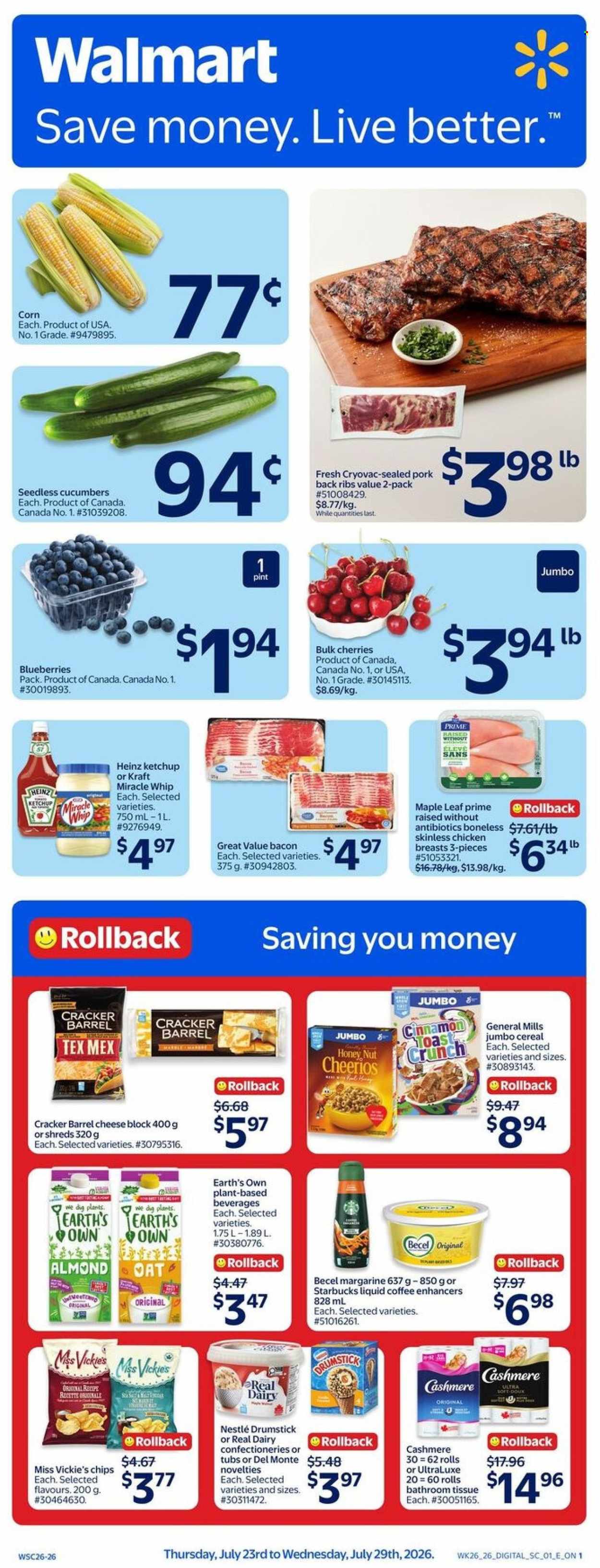 Circulaire Walmart - 23 Juillet 2026 - 29 Juillet 2026. Page 1