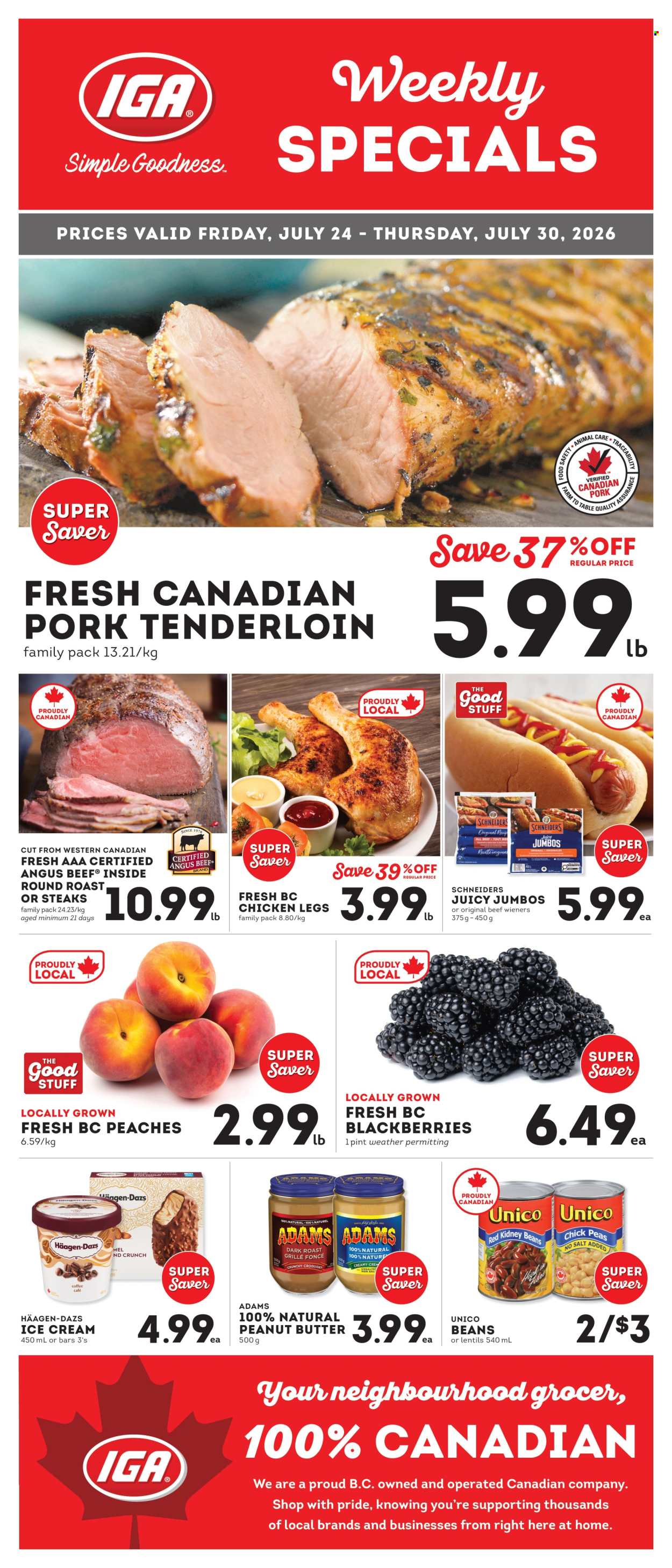 IGA Simple Goodness flyer - July 24, 2026 - July 30, 2026. Page 1