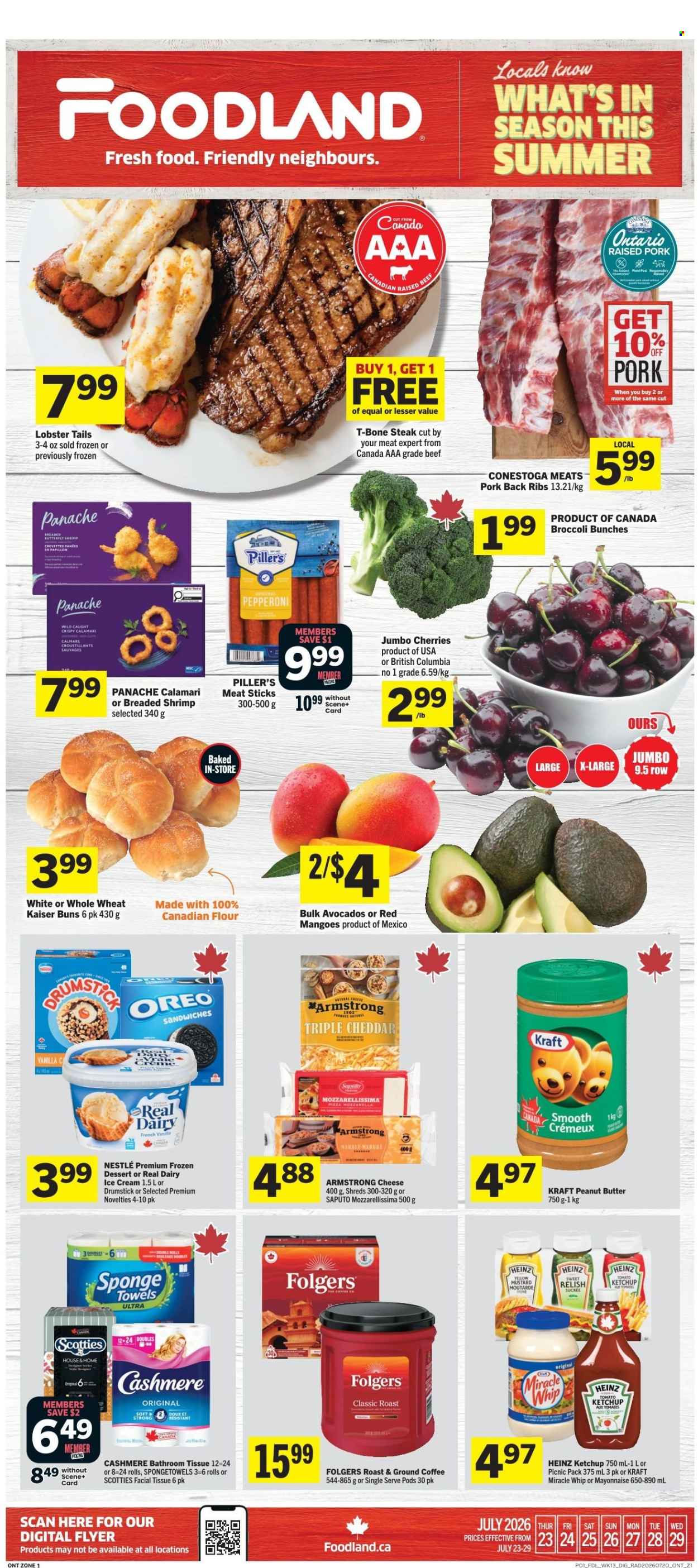 Foodland flyer - July 23, 2026 - July 29, 2026. Page 1