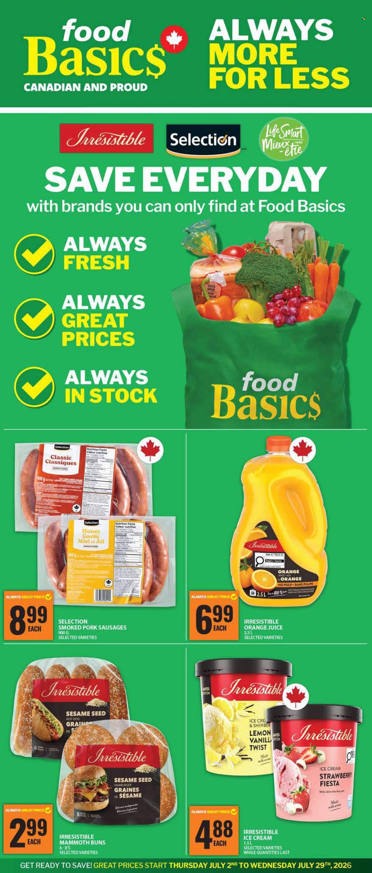 Circulaire Food Basics - 23 Juillet 2026 - 29 Juillet 2026. Page 1