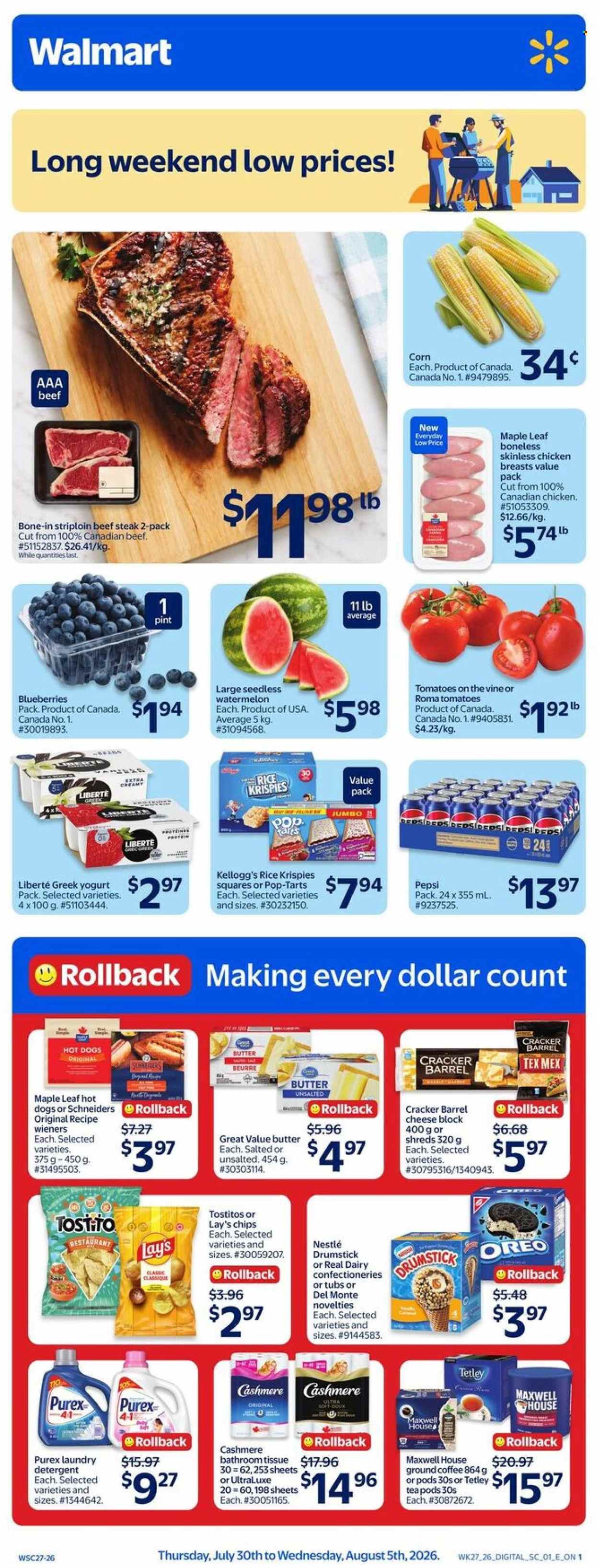 Circulaire Walmart - 30 Juillet 2026 - 05 Août 2026. Page 3