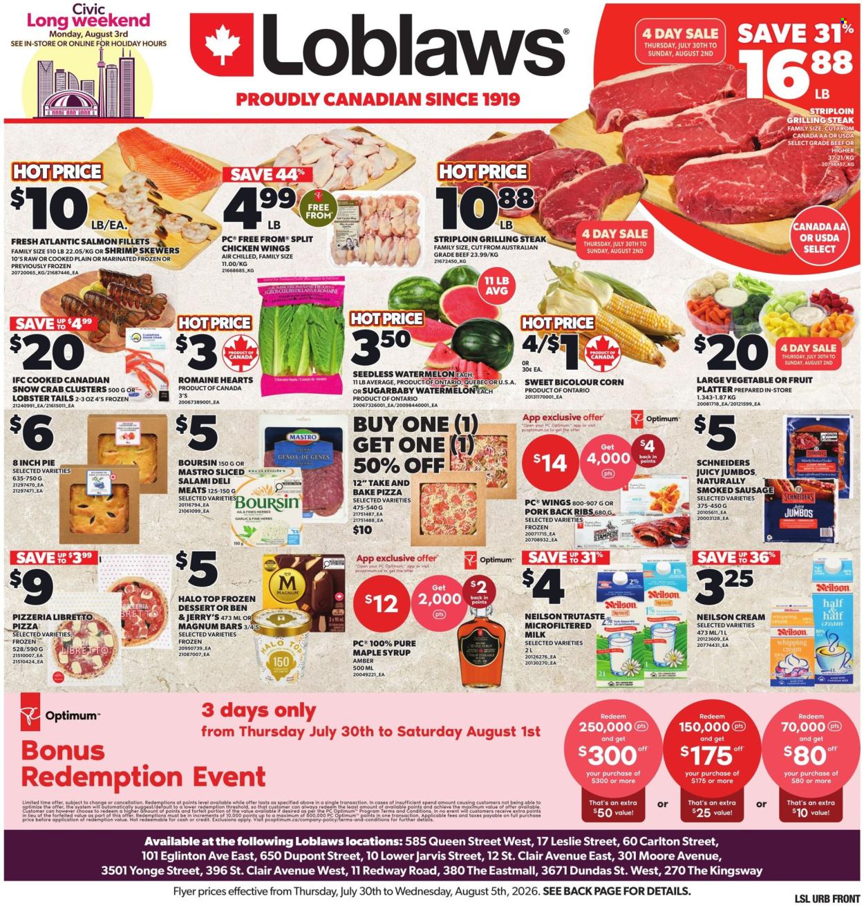 Loblaws flyer - July 30, 2026 - August 05, 2026. Page 1