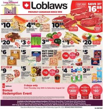 Loblaws Flyer - July 30, 2026 - August 05, 2026.