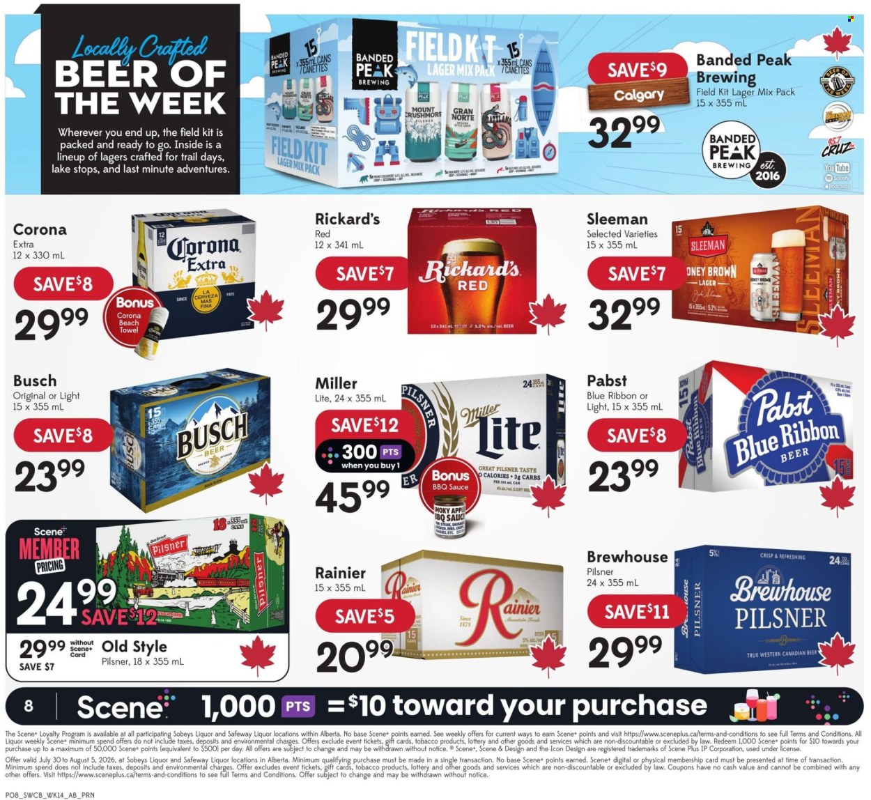 Circulaire Sobeys Liquor - 30 Juillet 2026 - 05 Août 2026. Page 9