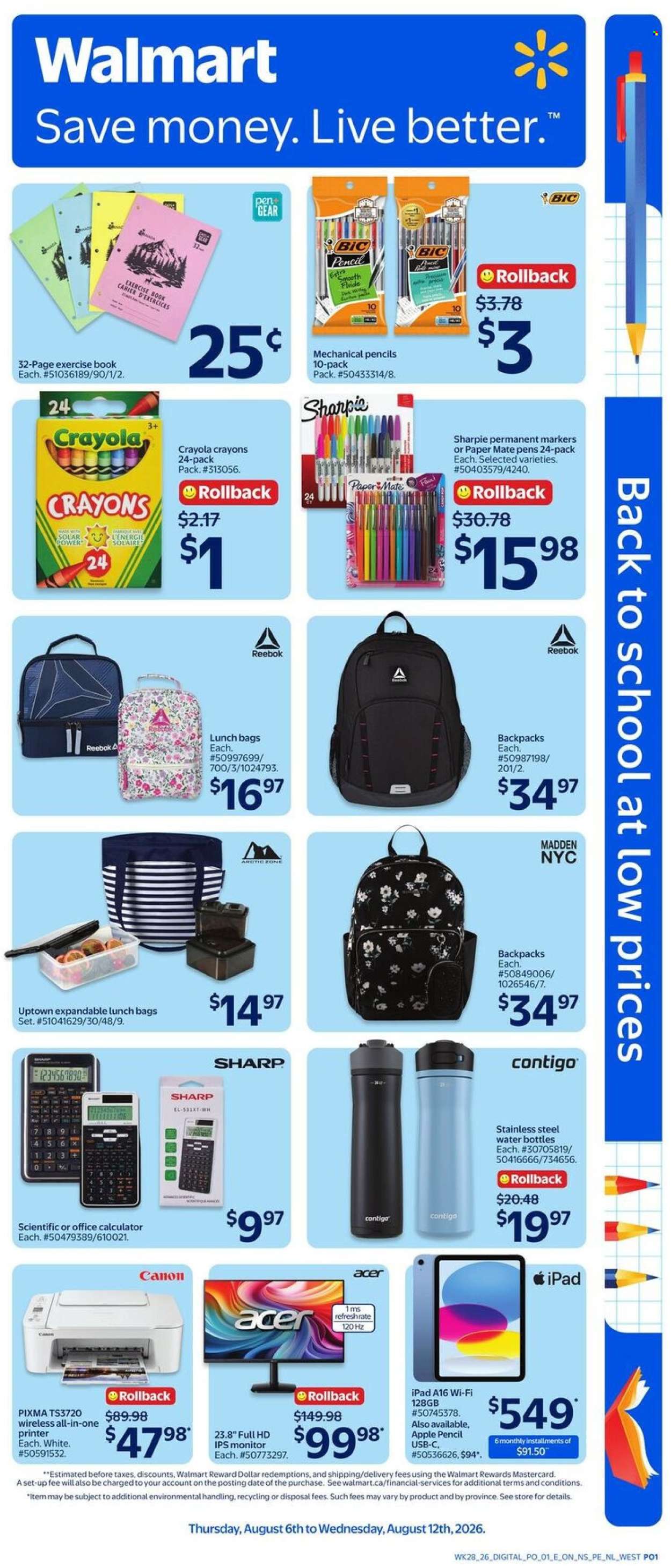 Circulaire Walmart - 06 Août 2026 - 12 Août 2026. Page 6