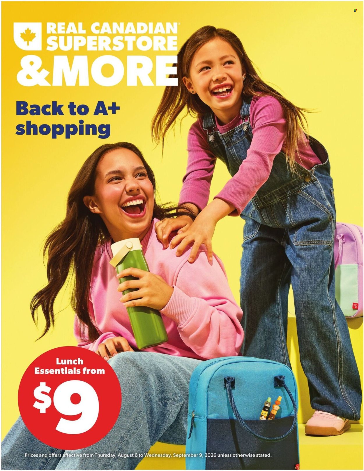Real Canadian Superstore flyer - August 06, 2026 - September 09, 2026. Page 1