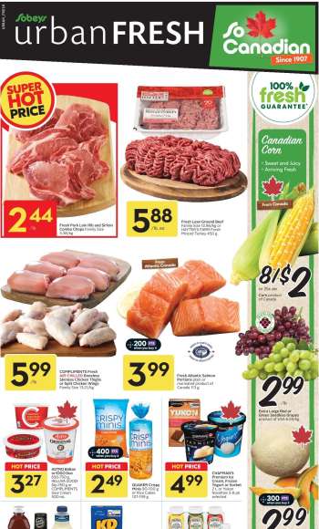 Circulaire Sobeys Urban Fresh - 06 Août 2026 - 12 Août 2026.