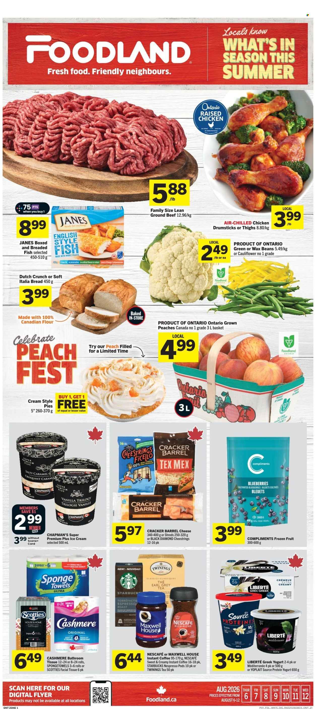 Foodland flyer - August 06, 2026 - August 12, 2026. Page 1