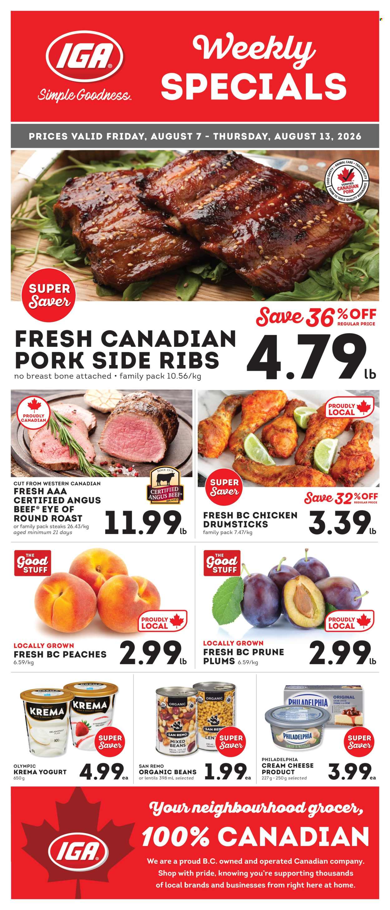 IGA Simple Goodness flyer - August 07, 2026 - August 13, 2026. Page 1