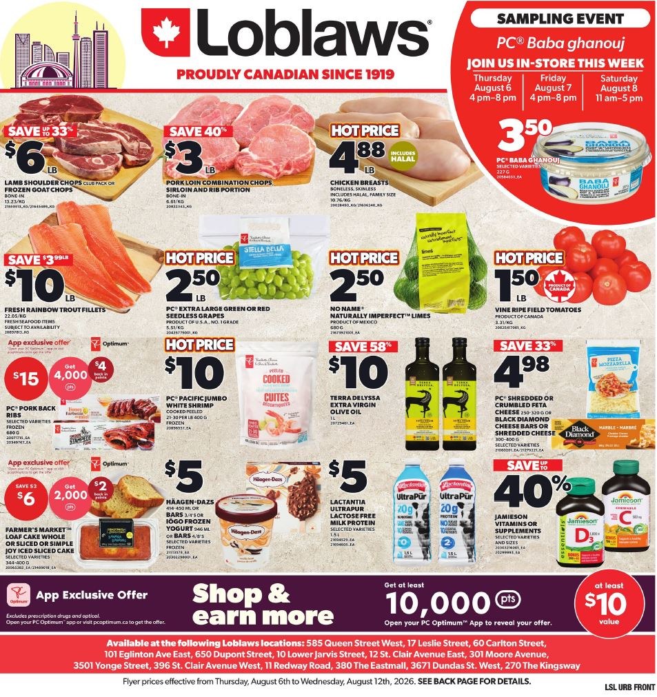 Loblaws flyer - August 06, 2026 - August 12, 2026. Page 1