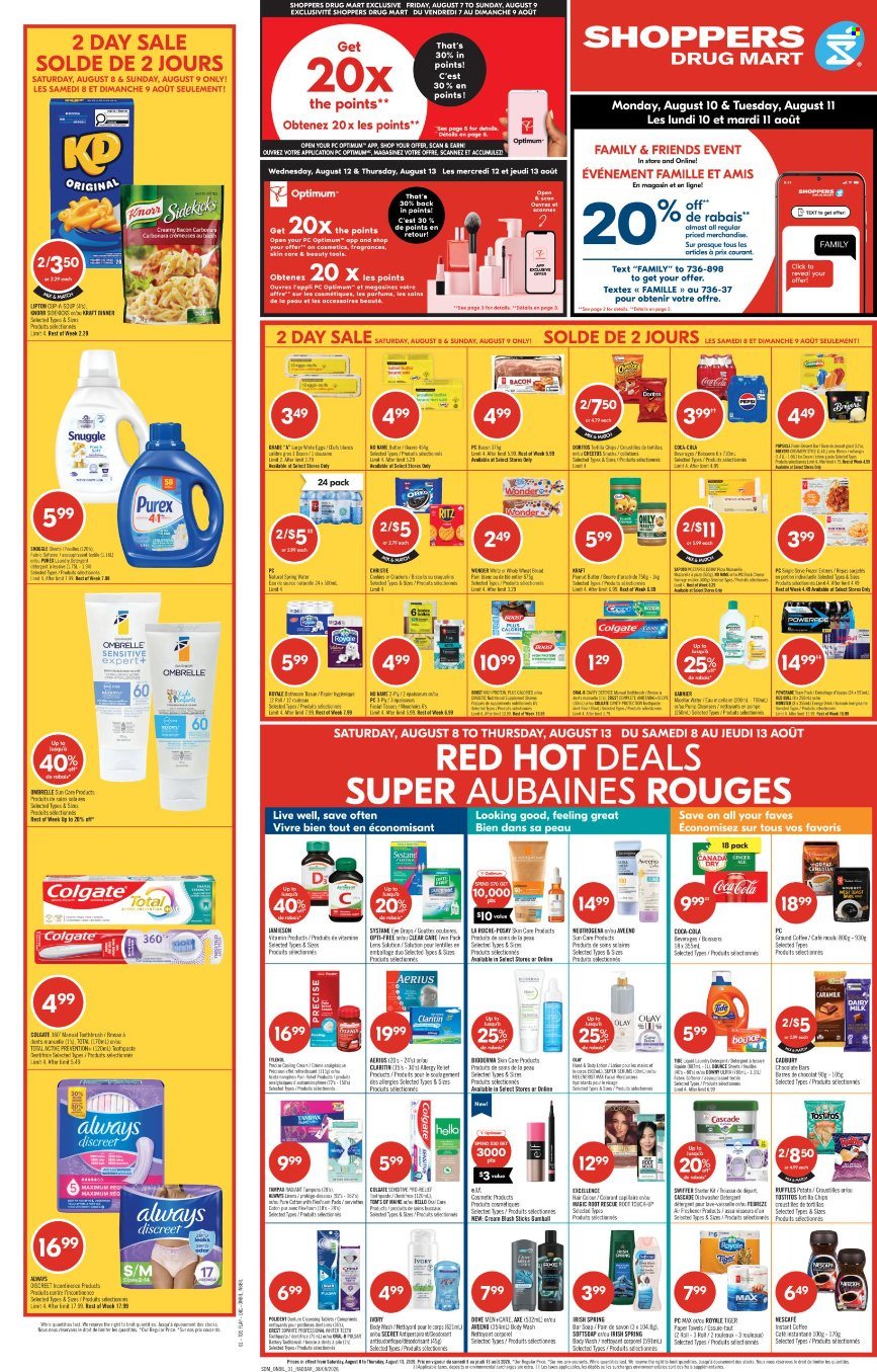 Circulaire Shoppers Drug Mart - 08 Août 2026 - 13 Août 2026. Page 1
