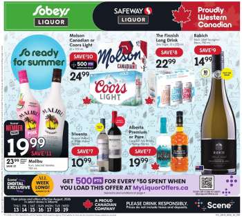 Sobeys Liquor Flyer - August 13, 2026 - August 19, 2026.