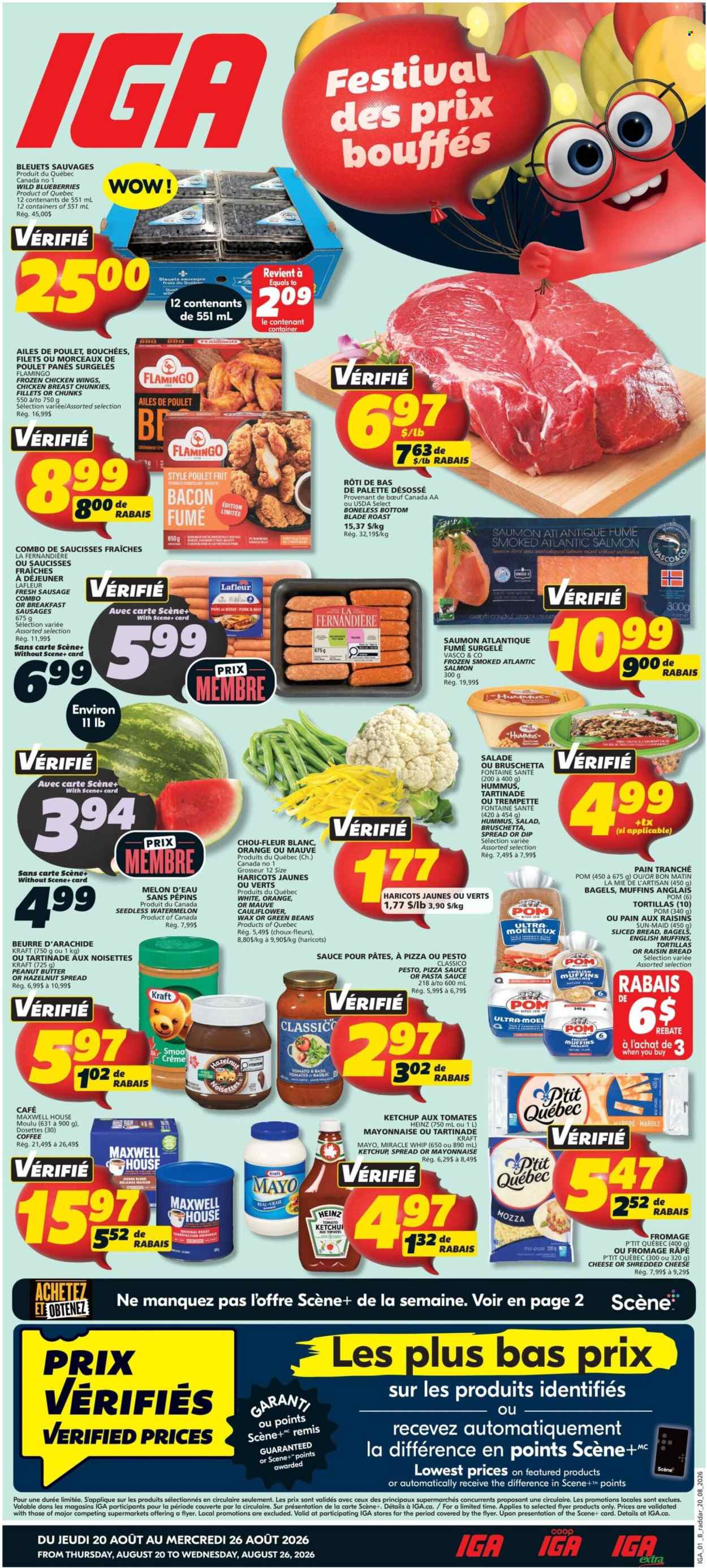 IGA flyer - August 20, 2026 - August 26, 2026. Page 1