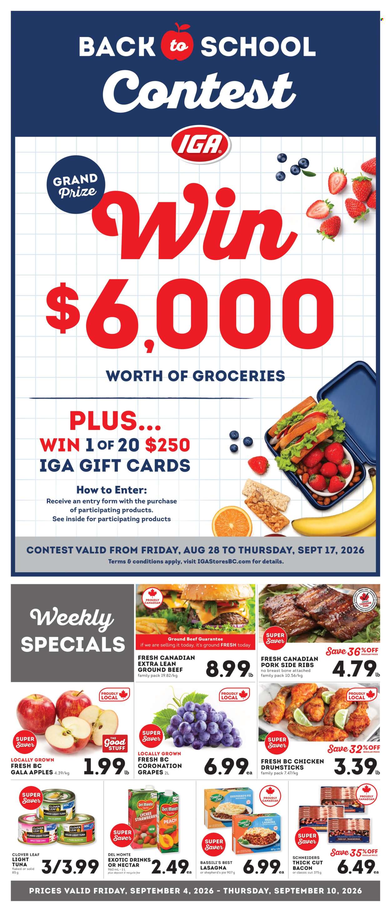IGA Simple Goodness flyer - September 04, 2026 - September 10, 2026. Page 1