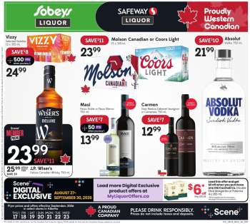 Circulaire Sobeys Liquor - 17 Septembre 2026 - 23 Septembre 2026.