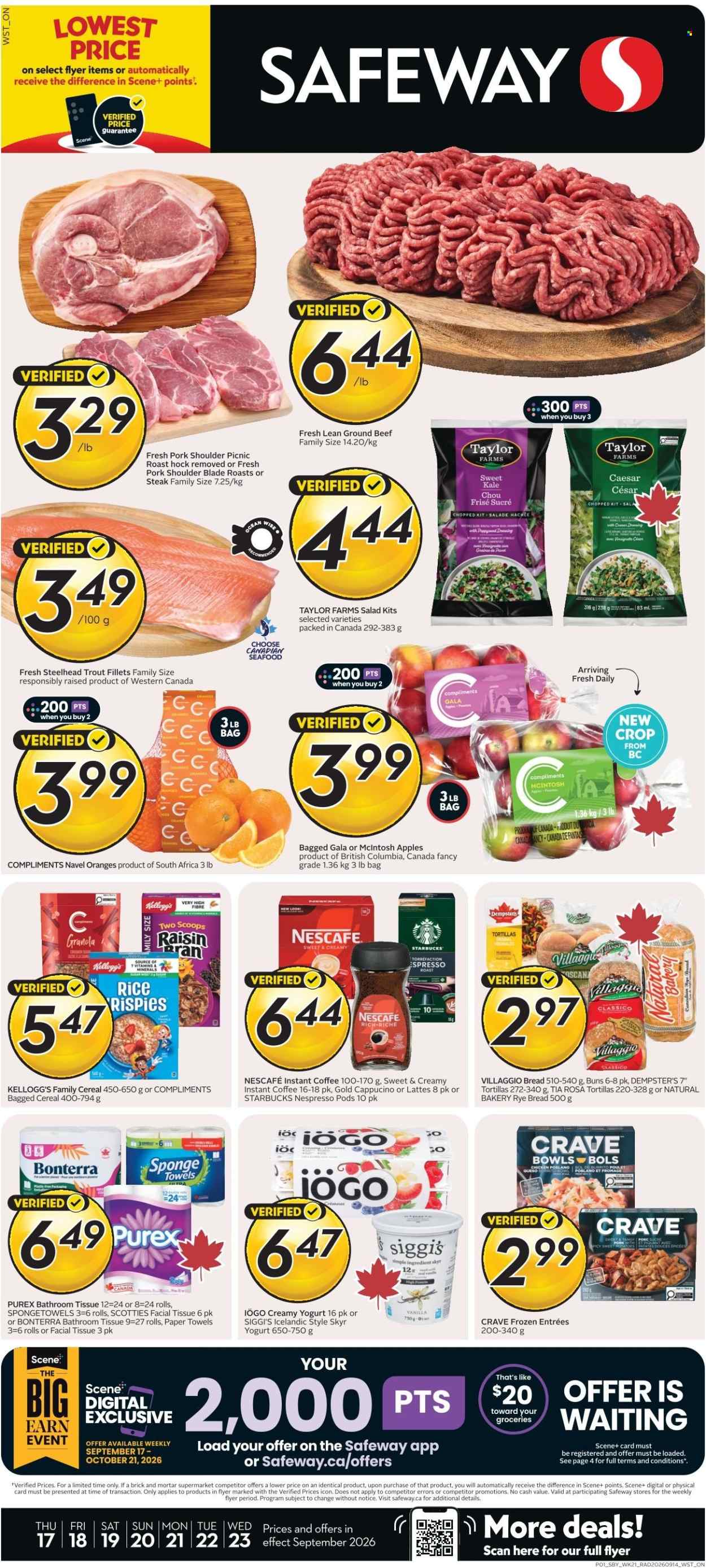 Safeway flyer - September 17, 2026 - September 23, 2026. Page 1