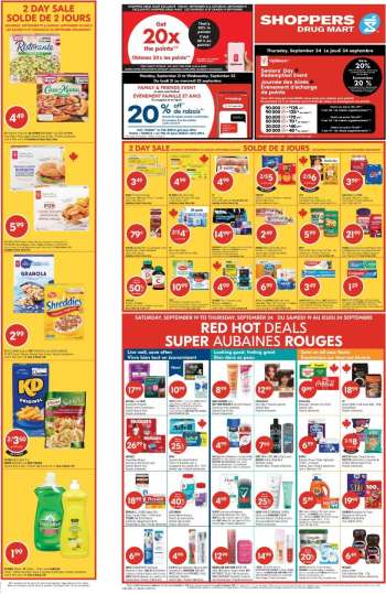 Circulaire Shoppers Drug Mart - 19 Septembre 2026 - 24 Septembre 2026.
