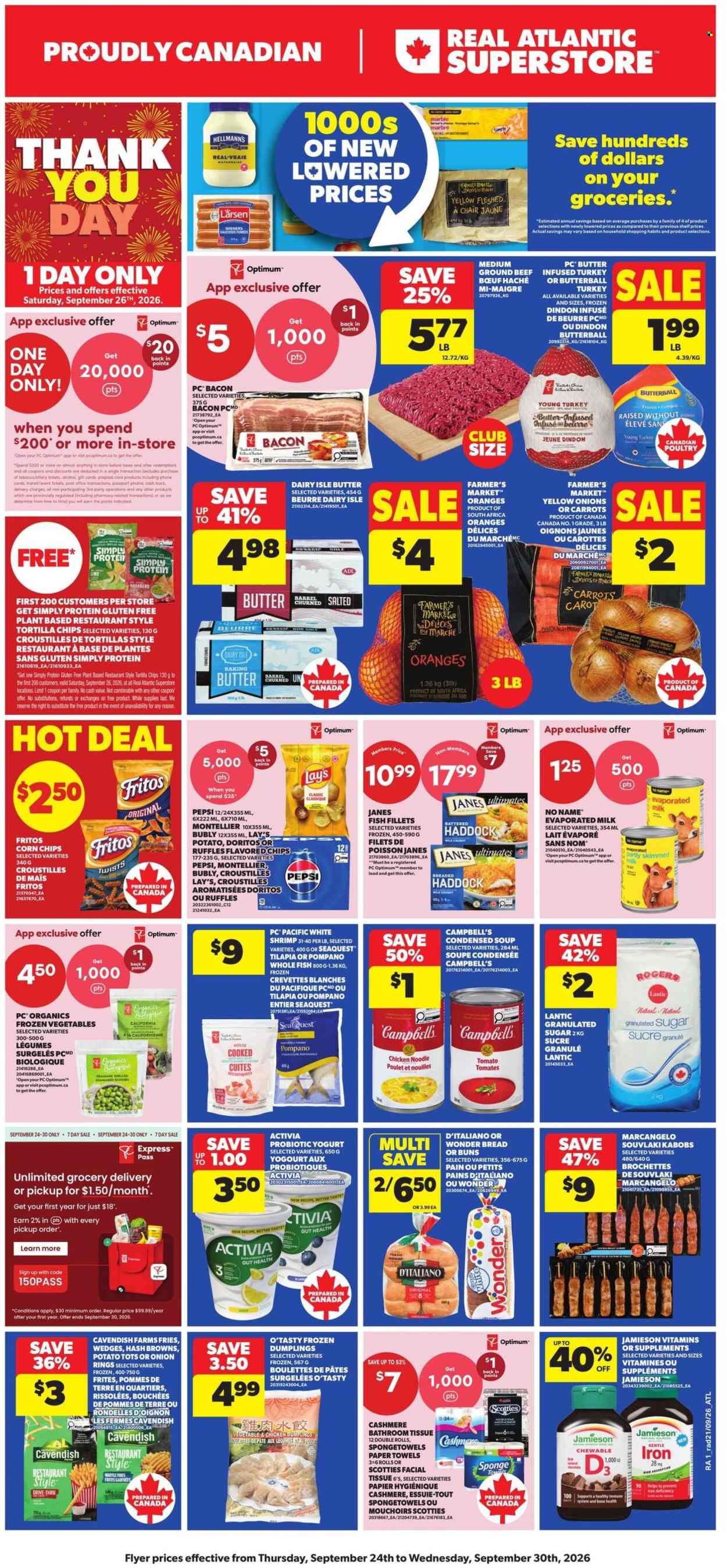 Atlantic Superstore flyer - September 24, 2026 - September 30, 2026. Page 1