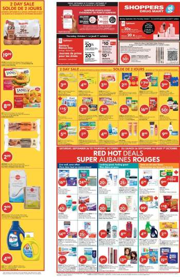Circulaire Shoppers Drug Mart - 26 Septembre 2026 - 01 Octobre 2026.