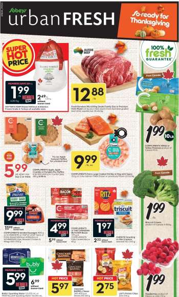 Circulaire Sobeys Urban Fresh - 01 Octobre 2026 - 07 Octobre 2026.