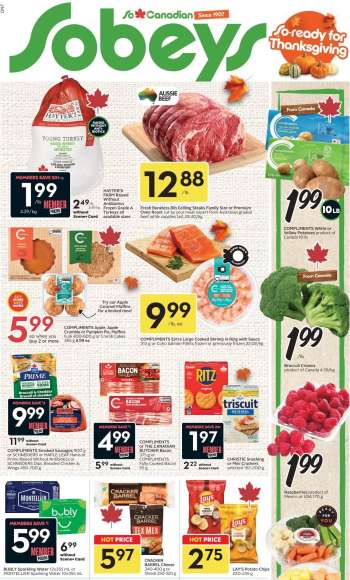 Circulaire Sobeys - 01 Octobre 2026 - 07 Octobre 2026.