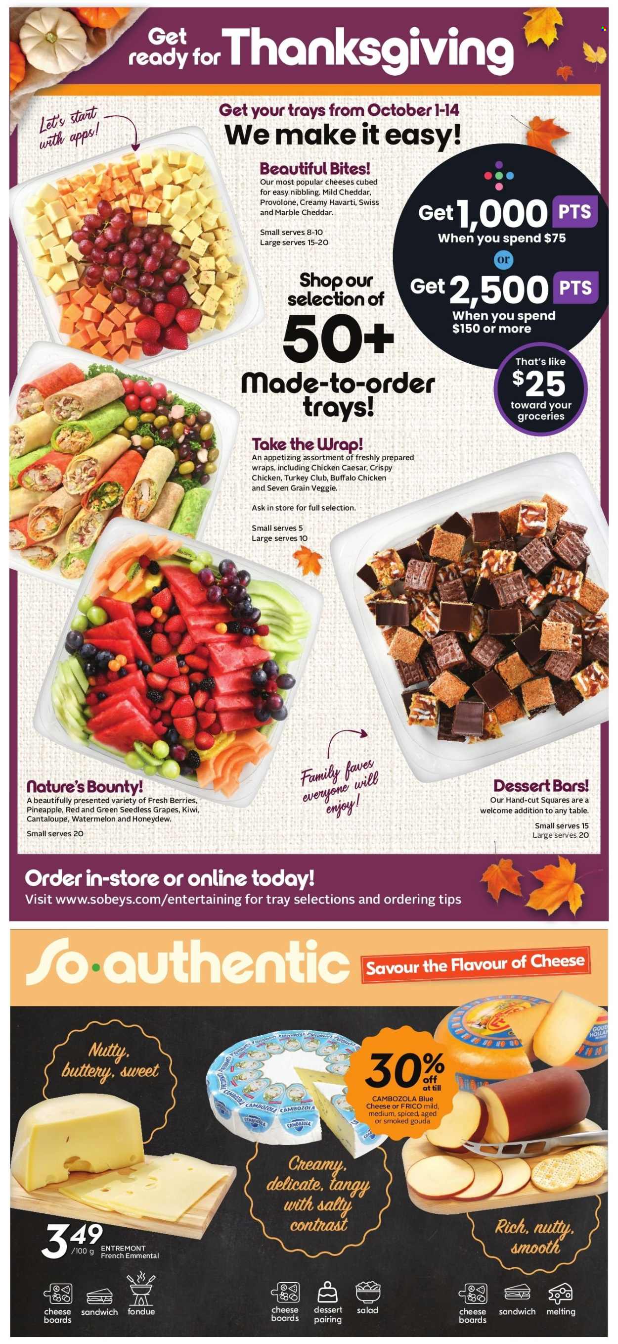 Circulaire Sobeys - 08 Octobre 2026 - 14 Octobre 2026. Page 18