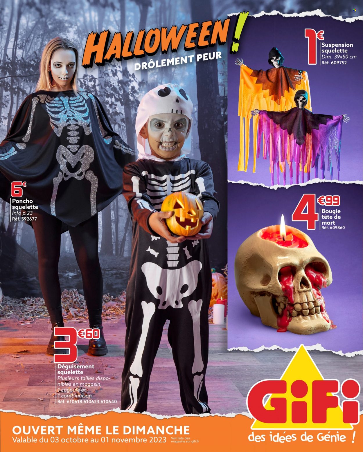 Catalogue GIFI • HALLOWEEN • Du mardi 3 octobre 2023 page 1