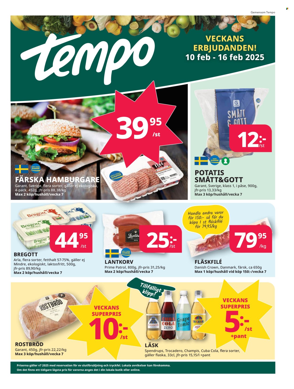 Tempo reklamblad - 10/2 2025 - 16/2 2025. Sida 1