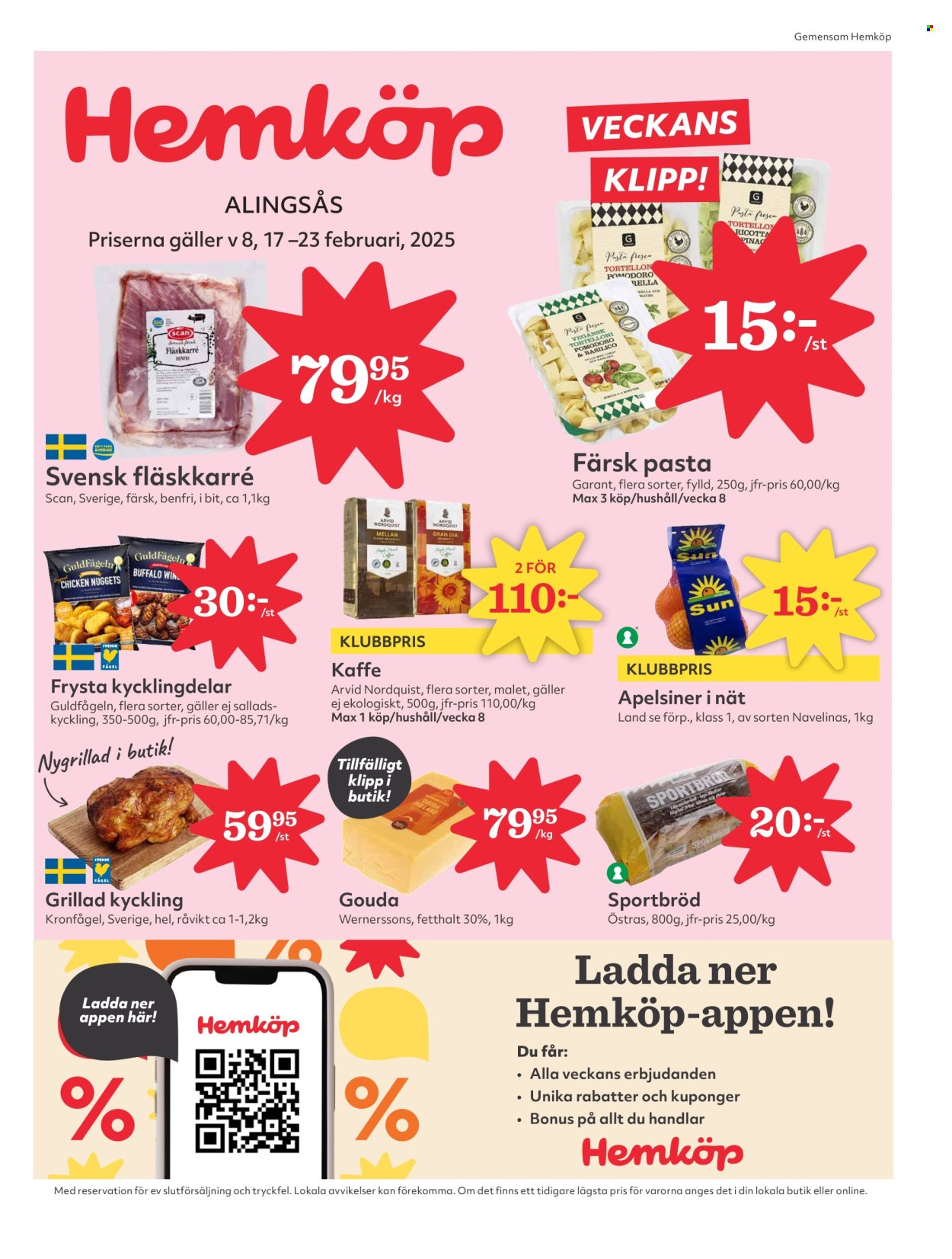 Hemköp reklamblad - 17/2 2025 - 23/2 2025. Sida 1