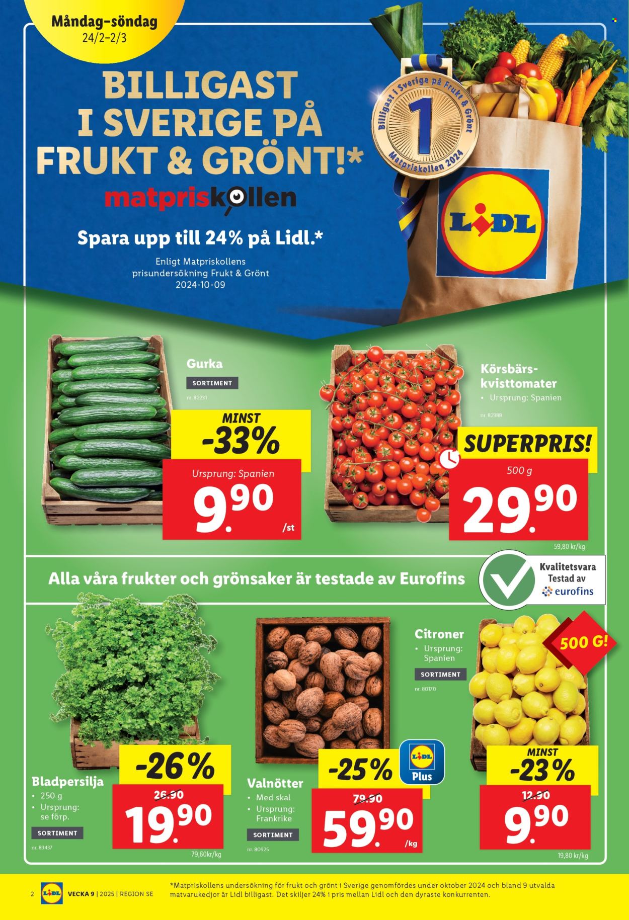Lidl reklamblad - 24/2 2025 - 2/3 2025. Sida 2