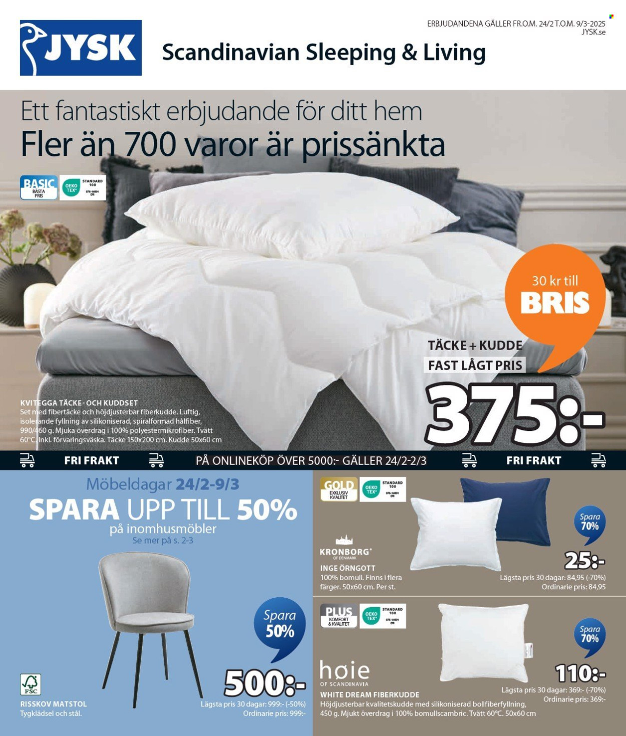 JYSK reklamblad - 24/2 2025 - 9/3 2025. Sida 2