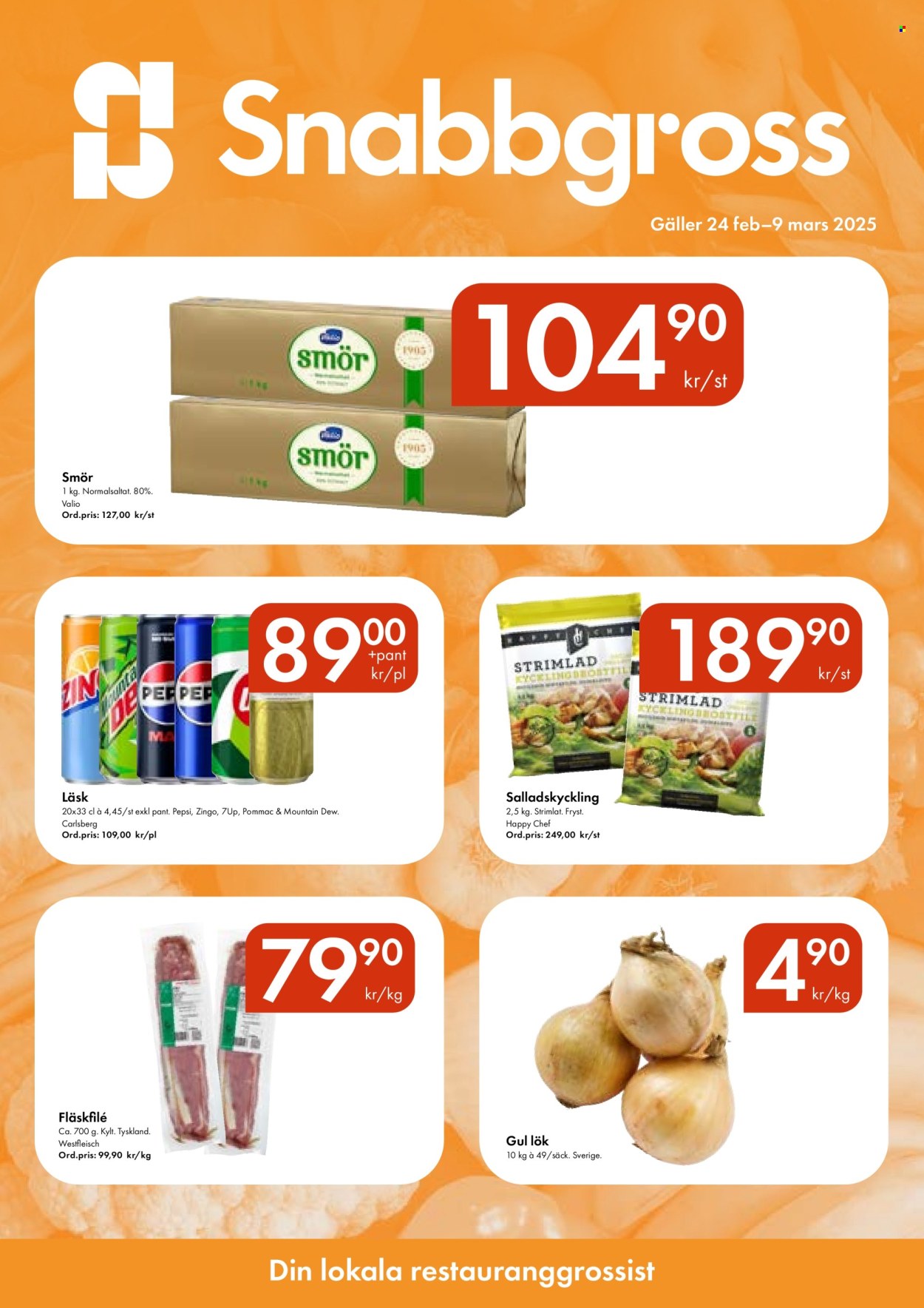 Snabbgross reklamblad - 24/2 2025 - 9/3 2025. Sida 1