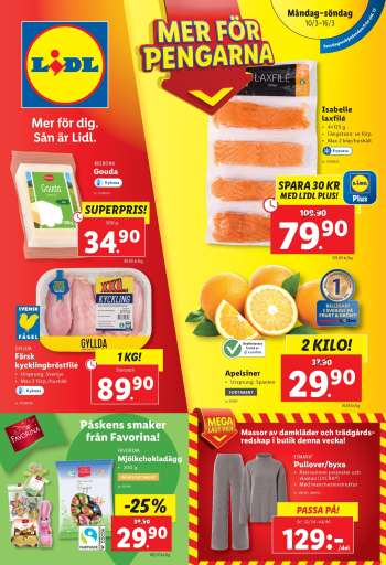 Lidl reklamblad - 10/3 2025 - 16/3 2025.