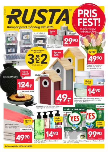 Rusta reklamblad - 10/3 2025 - 16/3 2025.