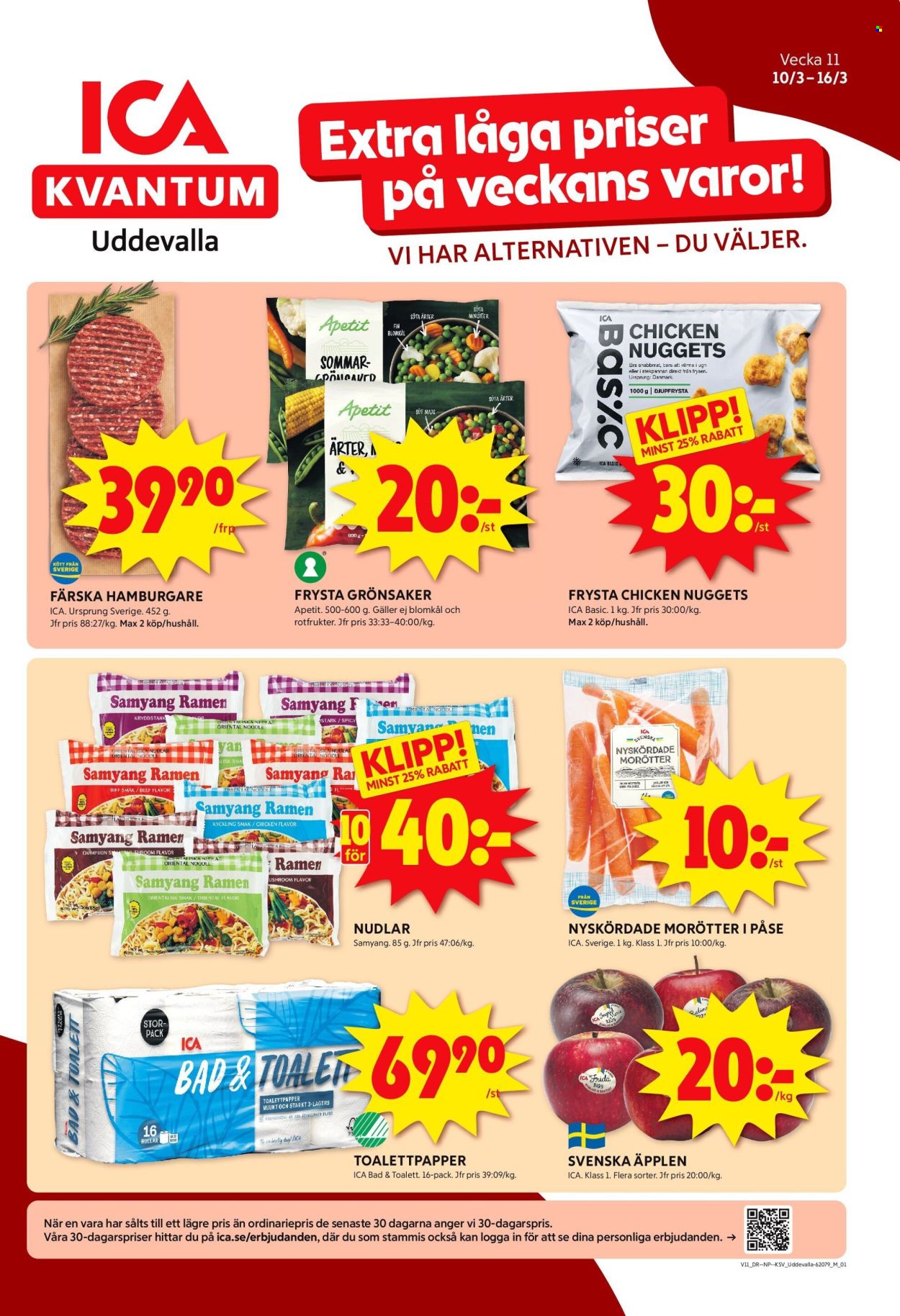 ICA reklamblad - 10/3 2025 - 16/3 2025. Sida 1